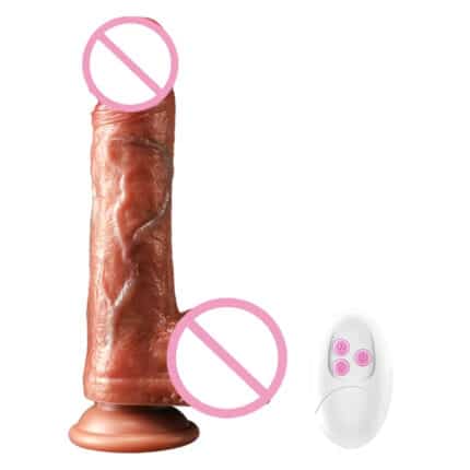 Best Selling Big Dildo – Electric Vibrating Heating Telescopic