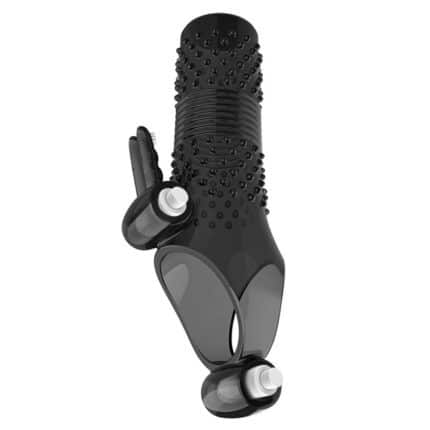 Men's Vibrating Cock Ring & Sleeve – Lasting Enlarge Condom Ring Adult Sex Toy for Enhanced Couple Stimulation