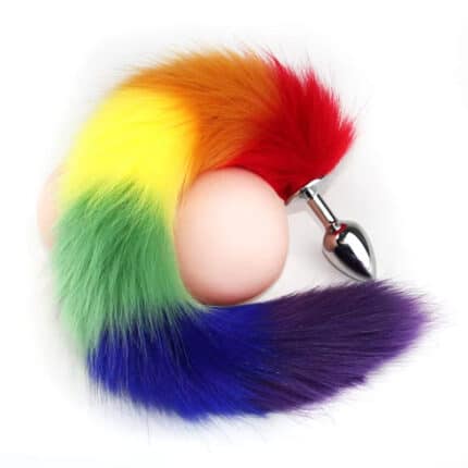 40cm Metal Fox Tail Anal Plug – High Quality Butt Plug