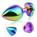 Heart-Shaped Anal Plug Trainer Jewel Kit for Men, Women, Gay S&M