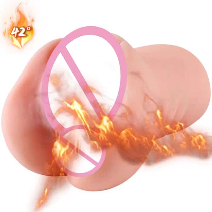 700g Realistic Vaginal Heating Masturbator Silicone Oral Sex