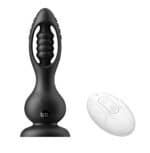 Rechargeable Hollow Anal Plug with Remot