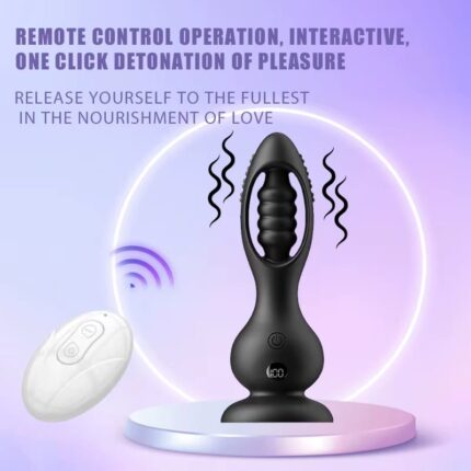 High Quality Butt Plug Vibrator 10 Mode Anal Plug with Remote