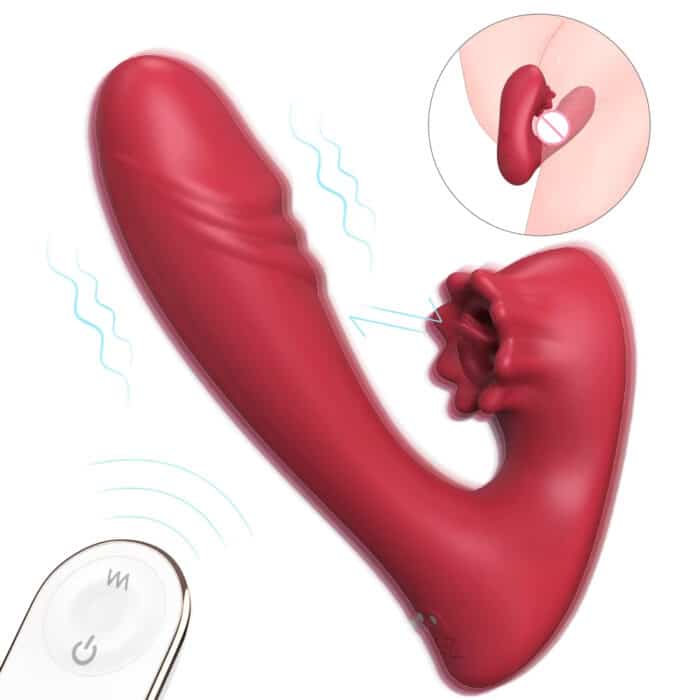 Remote Control Mini Licking Vibrator