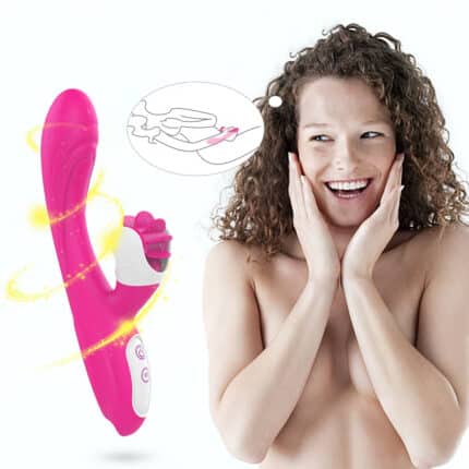Double Stimulation Tongue Licking Vibrator