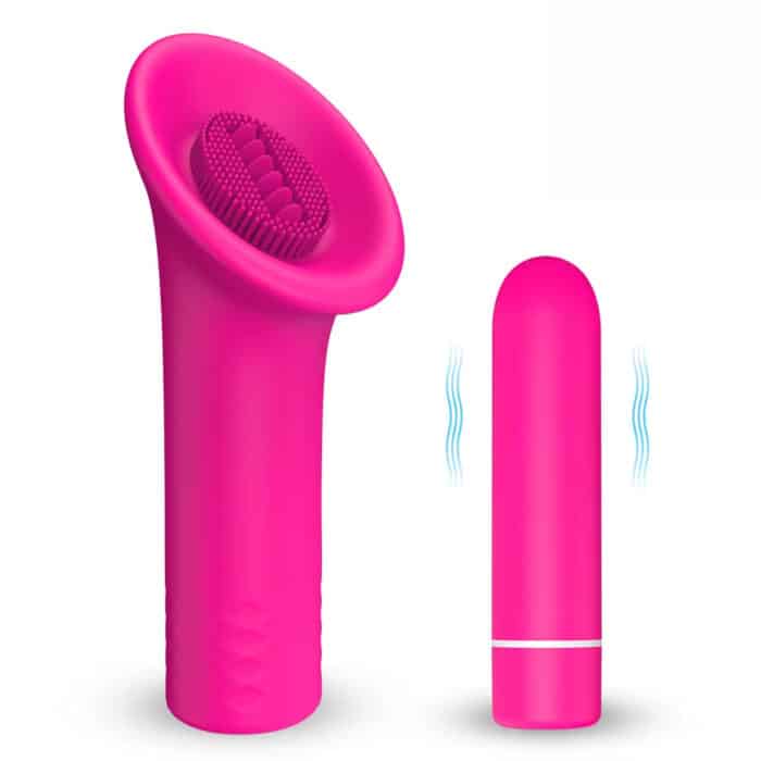 Rechargeable 2-in-1 Bullet Licking Vibrator