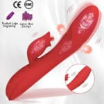 Silicone Tongue Licking Vibrator for Women Waterproof Rechargeable Clitoral Stimulator Masturbation Sex Toy