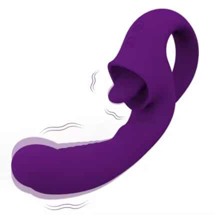New Arrival Rechargeable Silicone Tongue Licking Vibrator