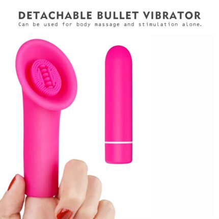 Bullet Tongue Vibrator Rechargeable 2-in-1 Clit & G-Spot Licking Sex Toy