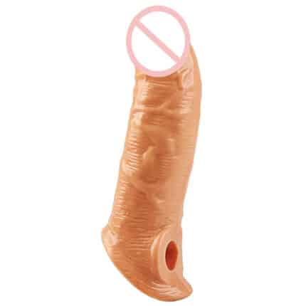 Super Soft Realistic Male Dildo & Penis Extender Sleeve