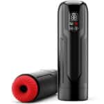 3D Heating LCD Pocket Pussy Stroker Sleeve Sucking Thrusting Vibrating Male Masturbation Cup