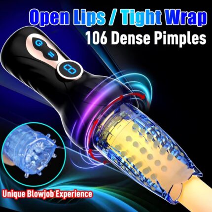 Digital Display Masturbator Cup Rotating Sex Toy for Men