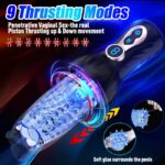 Smart Male Masturbator Cup Digital Display 9 Mode Telescopic Sex Toy