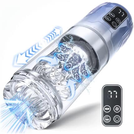 Hands-Free Male Stroker Vibrator Oral Masturbation Cup