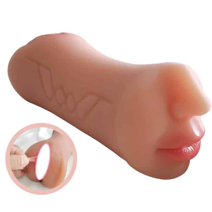 YQ 7.48in TPE Masturbation Cup Pocket Pussy Real Skin Feeling Vagina Adult Sex Toy
