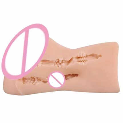 Realistic Textured Vagina Masturbation Cup Elastic Pocket Pussy Male Sex Toy Privacy Packaging