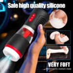 Silicone Tongue Licking Male Masturbator Cup Electric Sex Toy
