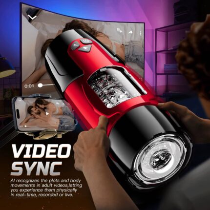 APP Control Electric Male Masturbation Cup 5 Rotating & 5 Thrusting Modes Masturbator