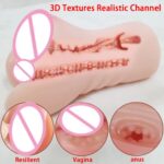 Pocket Pussy Masturbator Realistic Vagina Sex Toy for Men with Textured Channel