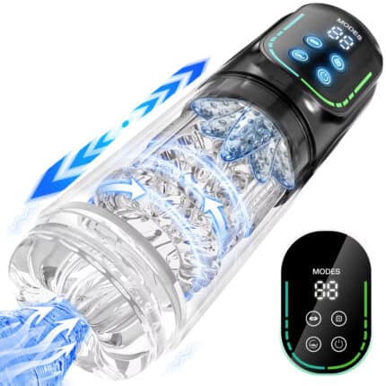 Waterproof Thrusting Rotating Automatic Male Stroker Masturbator Cup