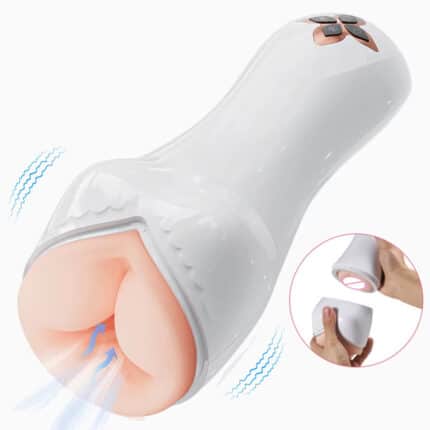 5 Deep Sucking 7 Vibrating Automatic Male Masturbator Cup