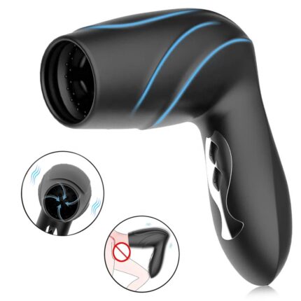 Hair Dryer Shape Male Masturbator Oral Toy