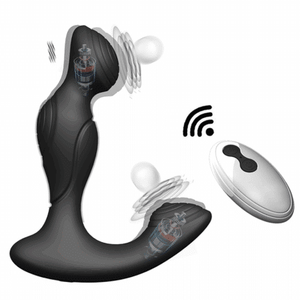 Remote Control Prostate Massager Vibrator – 10 Frequency Anal Plug Sex Toy