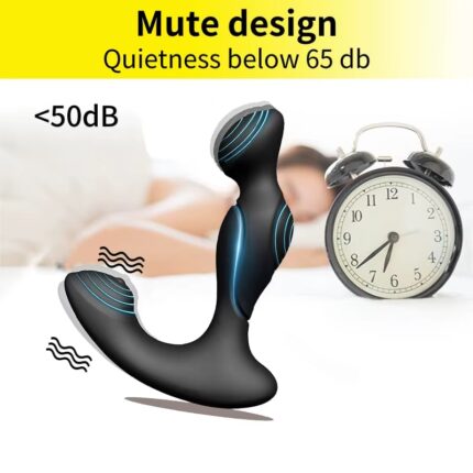 Prostate Massager Vibrator Remote Control 10 Frequency Anal Plug for Adults