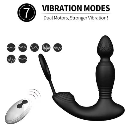 Adult Anal Vibrator Remote Control Prostate Plug Toy for Couples