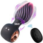 Pull Ring Rotating Anal Plug Vibrator