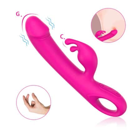 G-Spot Clitoris Stimulator Bunny Rabbit Vibrator Realistic Dildo