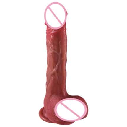 Telescopic Heating Remote Control Realistic Dildo