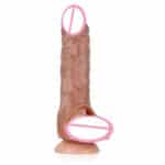 High Quality Big Long Realistic Silicone Dildo Sleeve Reusable Dildo Condom Sex Toy for Men