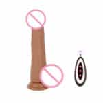 Silicone Remote Control Realistic Vibrator Dildo