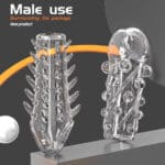 Silicone Reusable Condom with Dotted & Ribbed Design – Thickened Thorn Condoms for Delay & Enhanced Pleasure