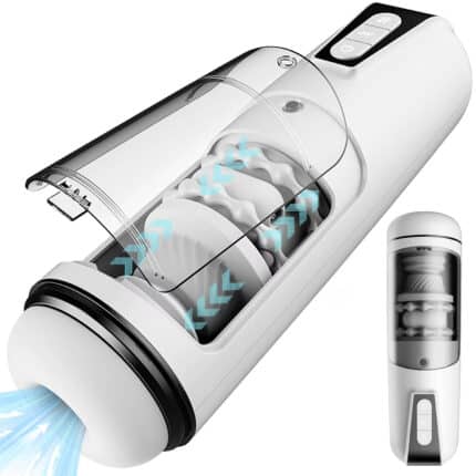 Double Bead Ring Sex Masturbator Machine