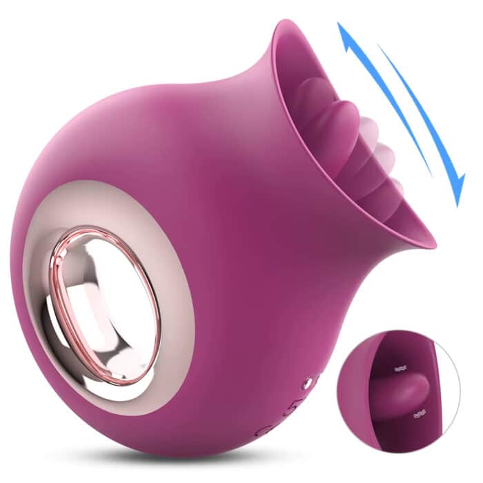 Silicone Snails Tongue Rose Vibrator