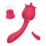 Soft Silicone Red Rose Vibrator