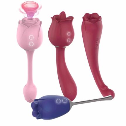 G-Spot Rose Tongue Vibrator Clit Sucker & Licking Vagina Vibrator for Women