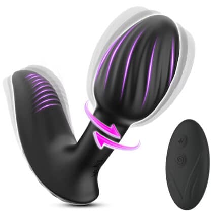 Prostate Massager & Rotating Vibrating Anal Plug for Men