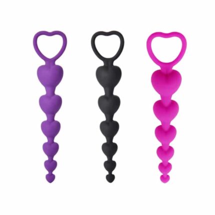 Anal Beads with Plug Soft Silicone Butt Plug for Couples