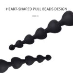 Unisex Anal Beads Plug Soft Silicone Butt Plug for Adults