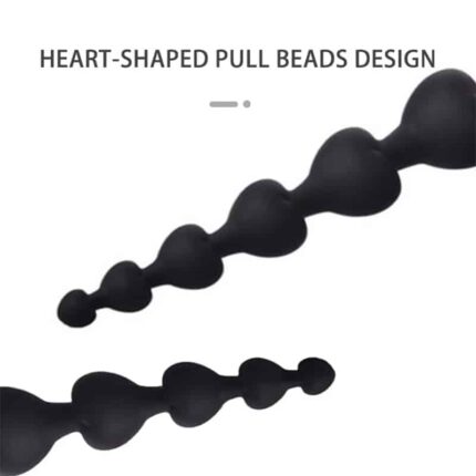Unisex Anal Beads Plug Soft Silicone Butt Plug for Adults