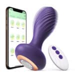 App Remote Control Wearable Panty Vibrator Silicone Anal Plug
