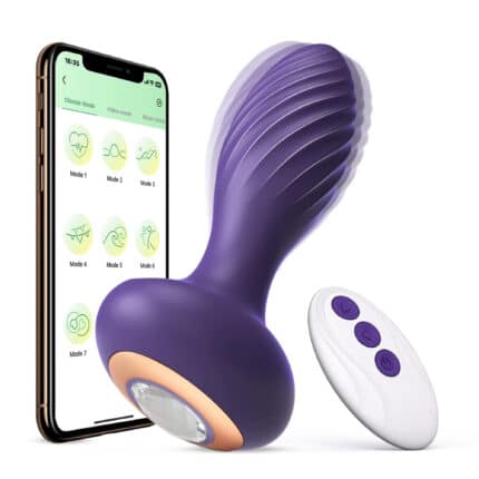 App Remote Control Wearable Panty Vibrator Silicone Anal Plug