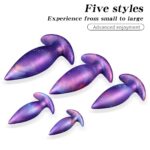 5-Piece Anal Plug Set Silicone Butt Plugs in Small, Medium & Large Sizes