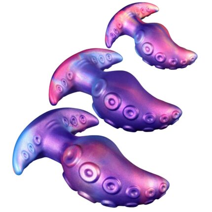 Octopus Tentacle Anal Plug 3 Sizes Butt Plug for Anal Training & Play
