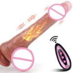 8'' Electric Heated Liquid Silicone Dildo – Realistic Thrusting Vibrator