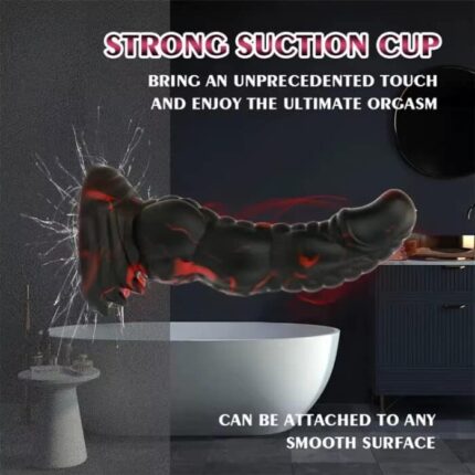 Huge Dragon Penis Dildo 8 Inch Silicone Suction Cup Anal & Vaginal Toy