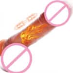 Heating Remote Control Silicone Penis Dildo